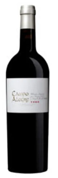 Bottle of Bodega Campo Eliseo Campo Alegrewith label visible