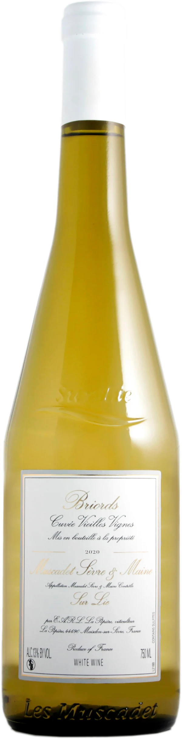 Bottle of Pépière Briords Cuvée Vieilles Vignes Muscadet-Sèvre et Maine Sur Lie from search results