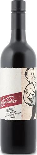 Bottle of Mollydooker The Boxer Shirazwith label visible