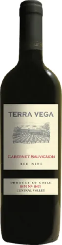 Bottle of Terra Vega Cabernet Sauvignonwith label visible