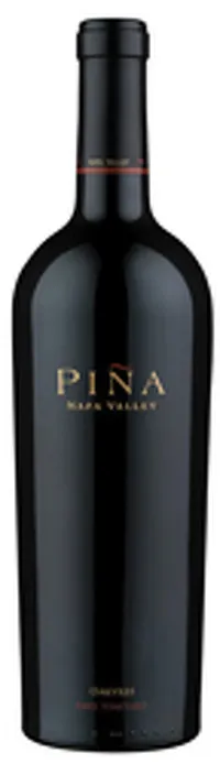 Bottle of Piña Ames Vineyard Cabernet Sauvignonwith label visible