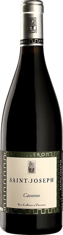 Bottle of Yves Cuilleron Saint-Joseph Cavanoswith label visible