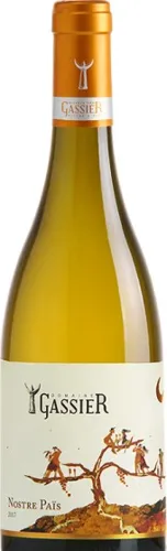 Bottle of Domaine Gassier Nostre Païs Blancwith label visible