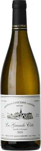 Bottle of Pascal Cotat La Grande Côte Sancerrewith label visible