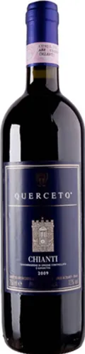 Bottle of Castello di Querceto Chiantiwith label visible