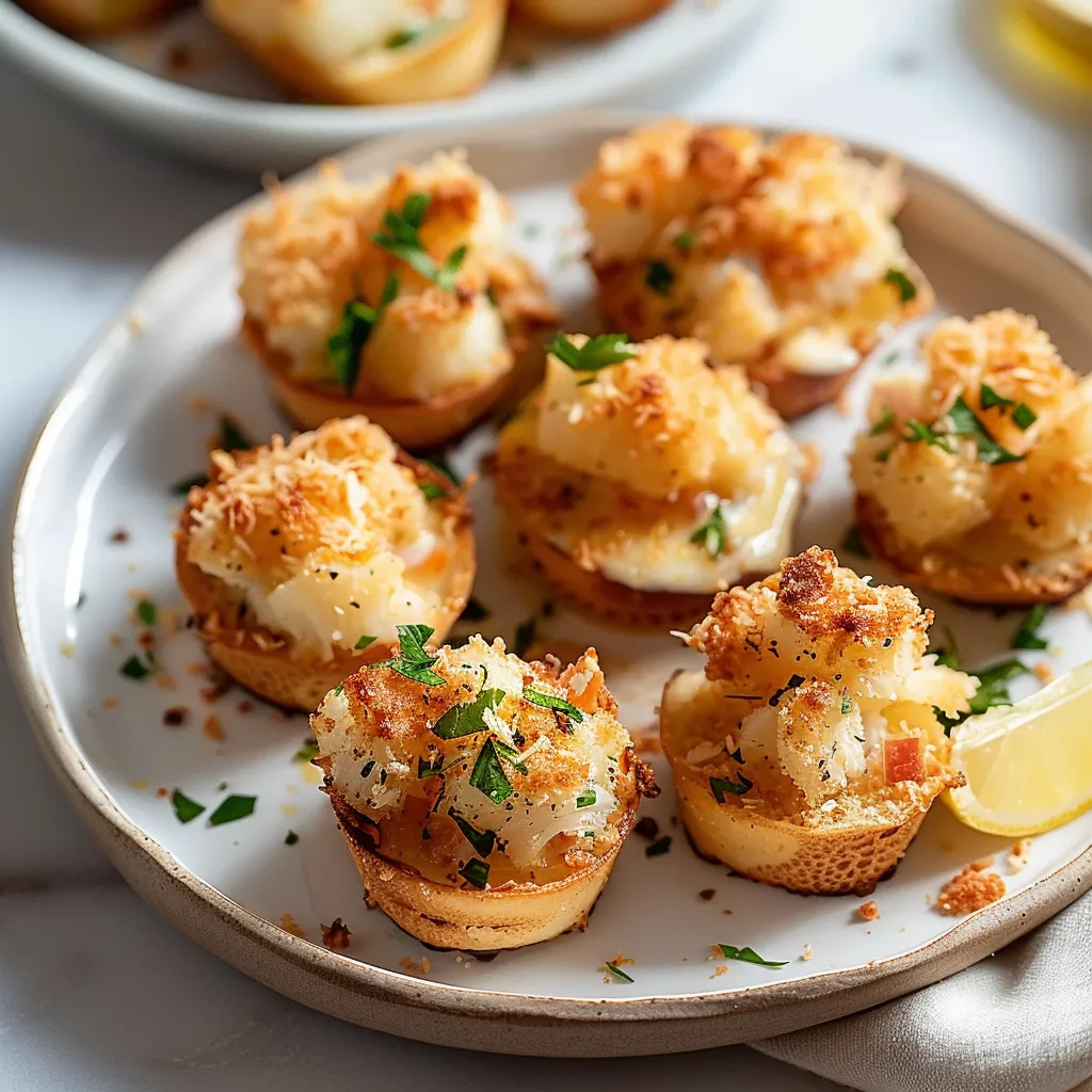 Crab Meat Parmesan Canapes