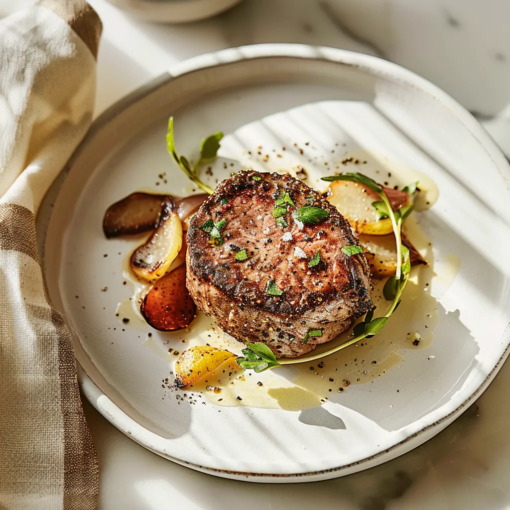 Pepper Crusted Filet Mignon