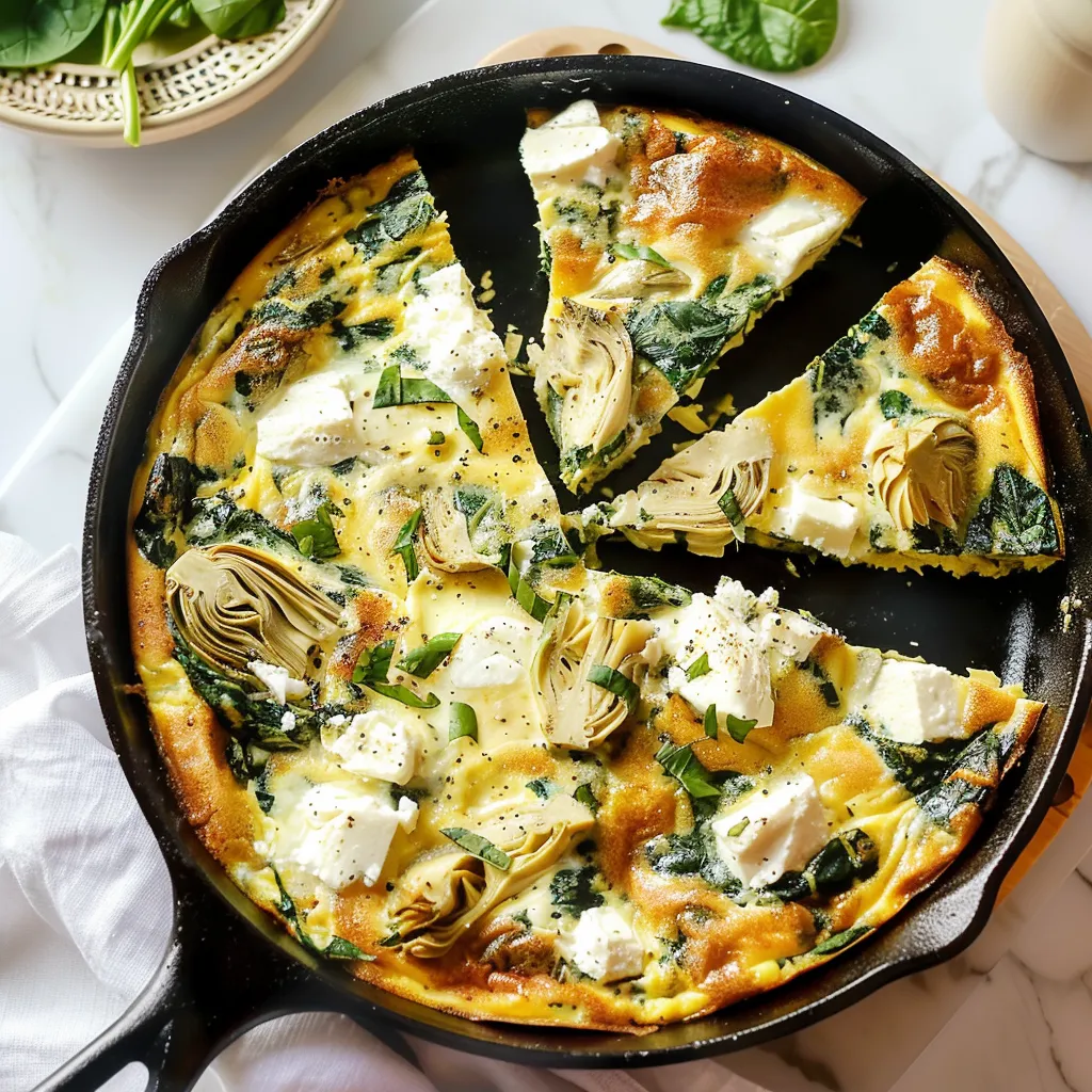 Spinach Artichoke Frittata