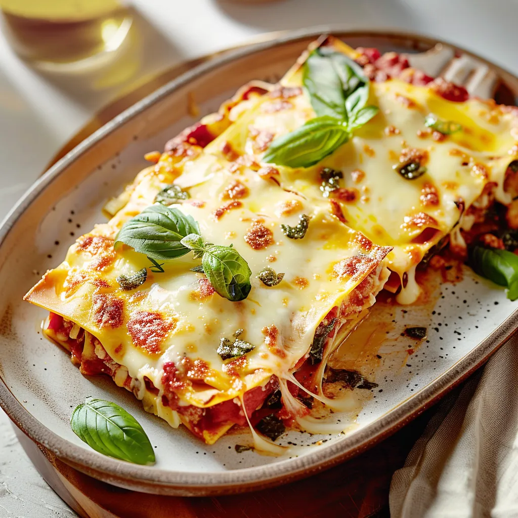 Three Cheese Lasagna With Italian Sausage