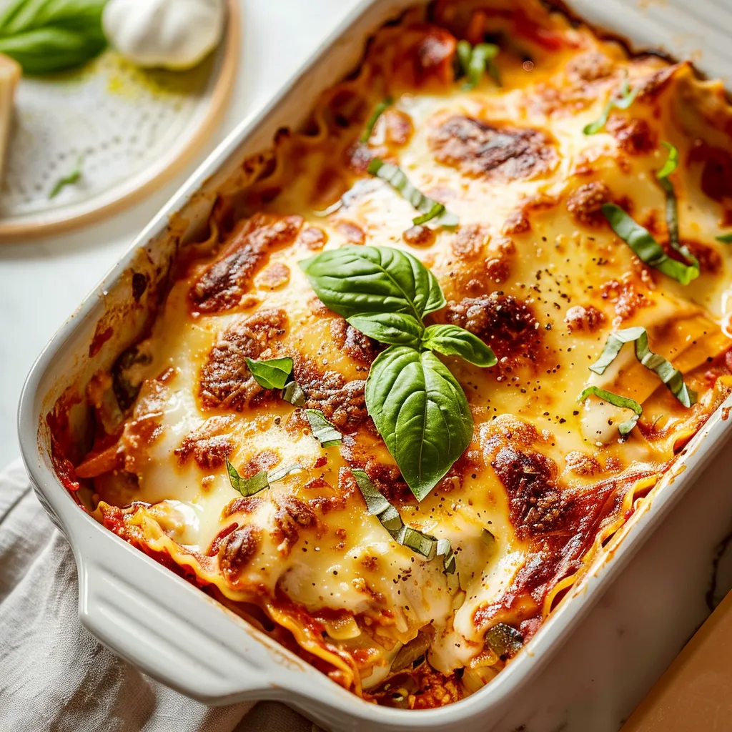 Three Cheese Lasagna