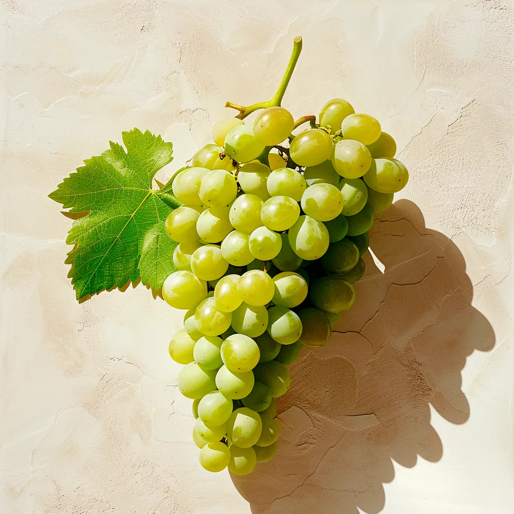 Fresh Arneis grapes on the vine