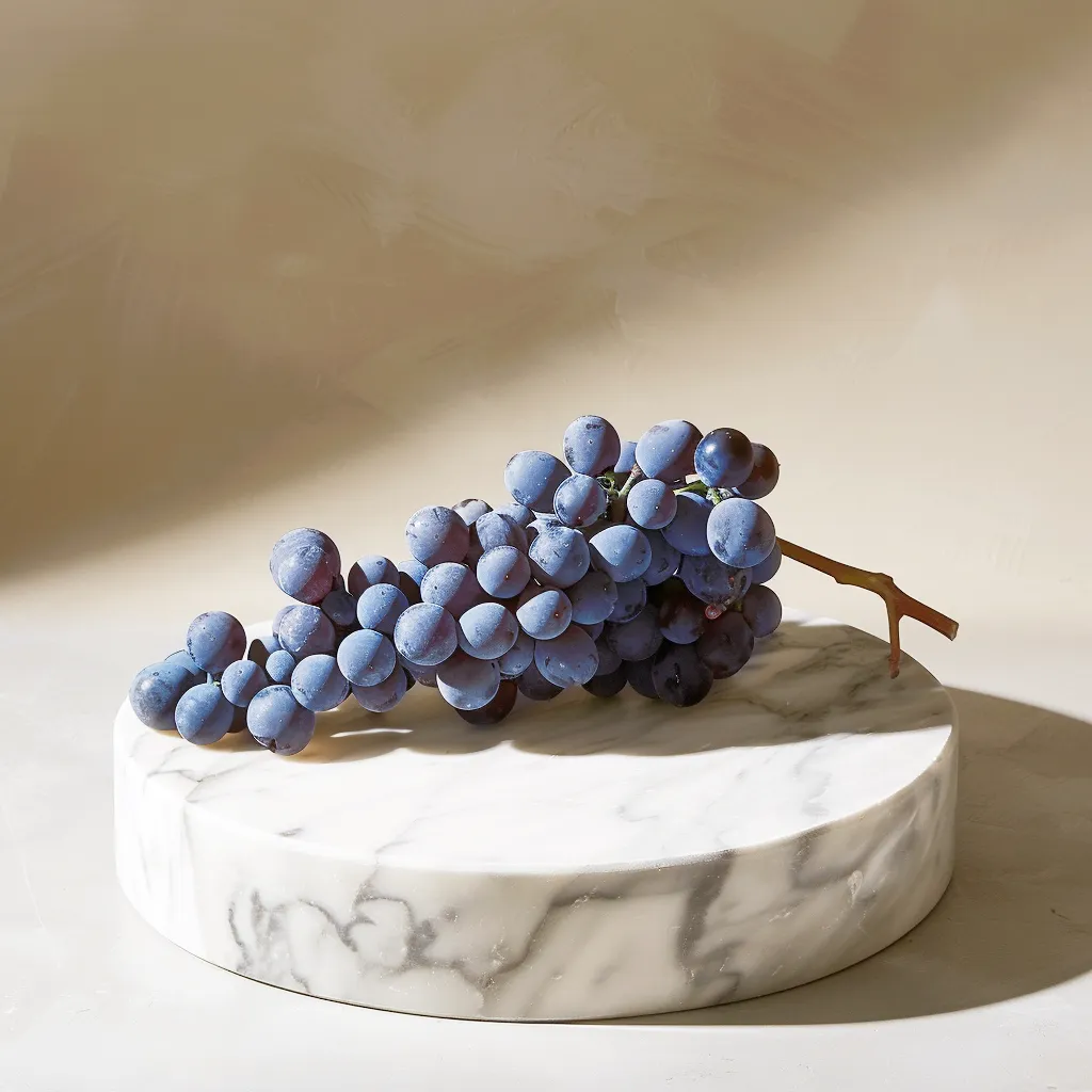 Fresh Cabernet Sauvignon grapes on the vine