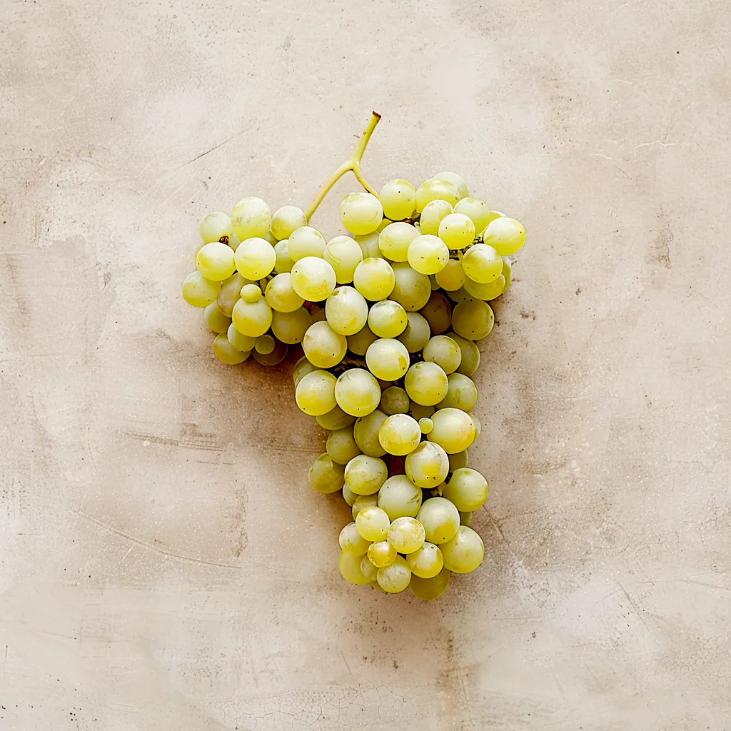 Fresh Cortese grapes on the vine