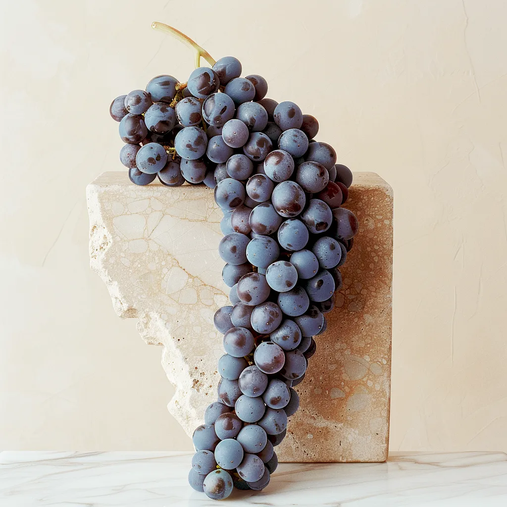 Fresh Corvina grapes on the vine