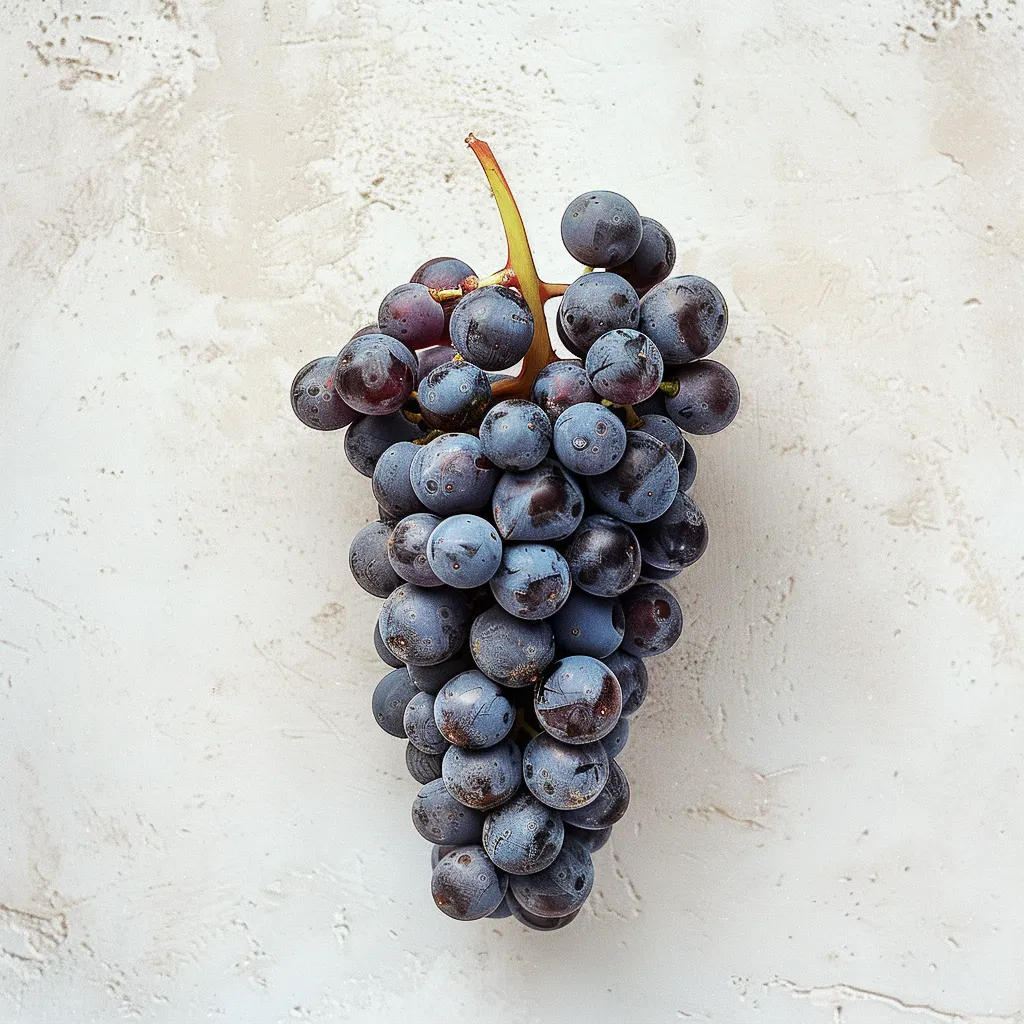 Fresh Pinotage grapes on the vine