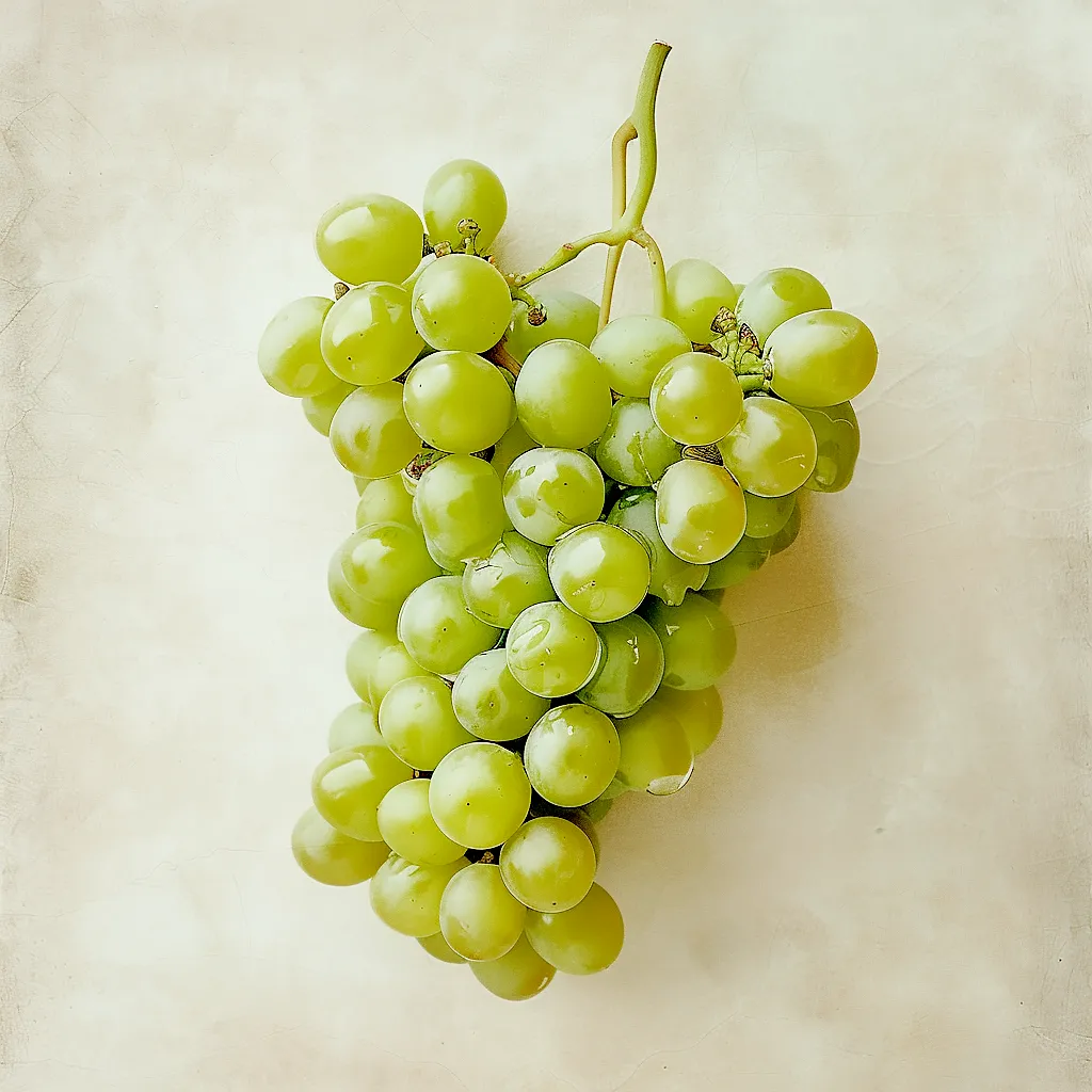 Fresh Sauvignon Blanc grapes on the vine