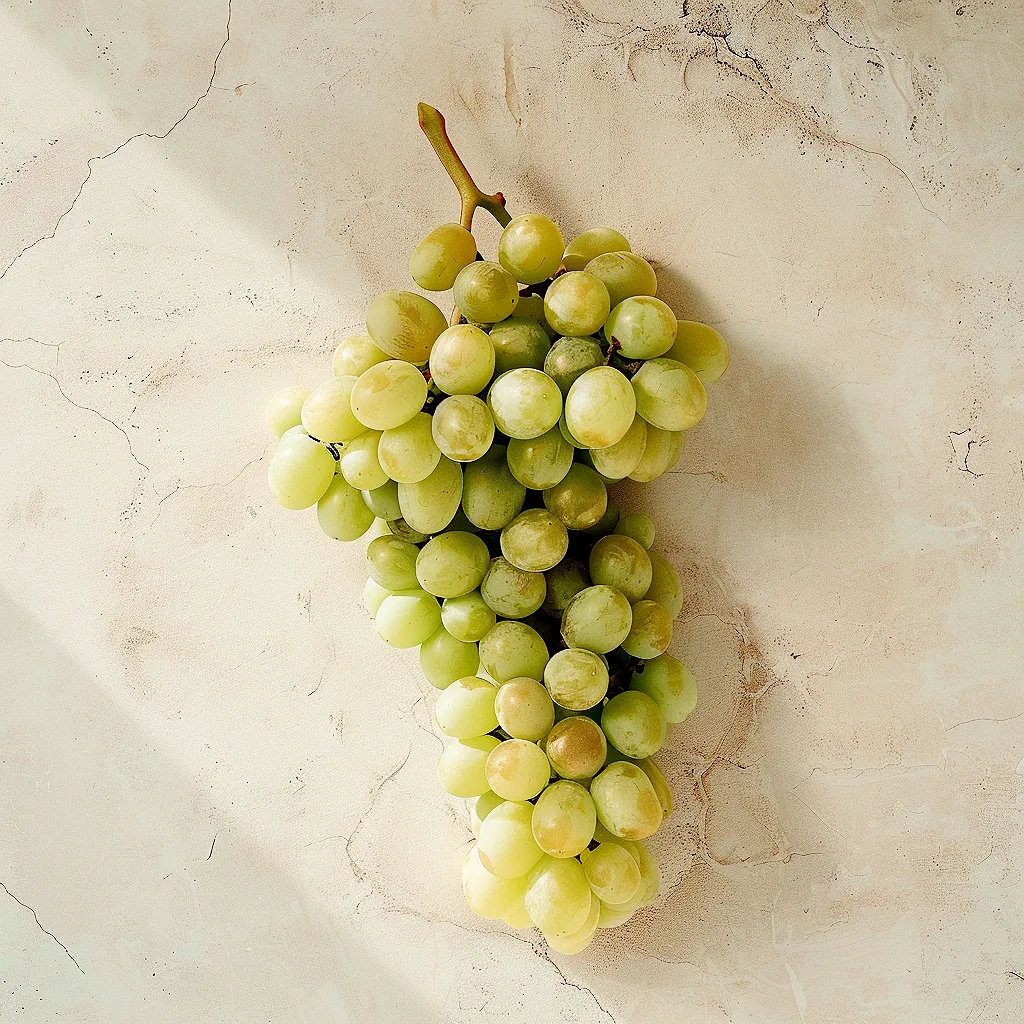 Fresh Vermentino grapes on the vine
