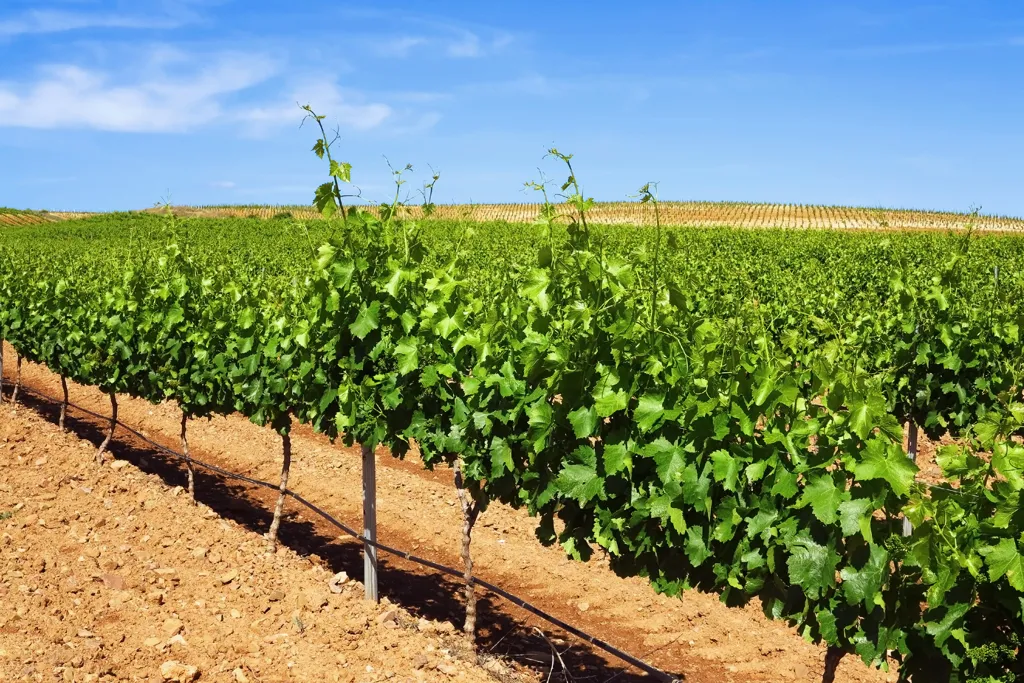 Beautiful landscape of Aragon wine region