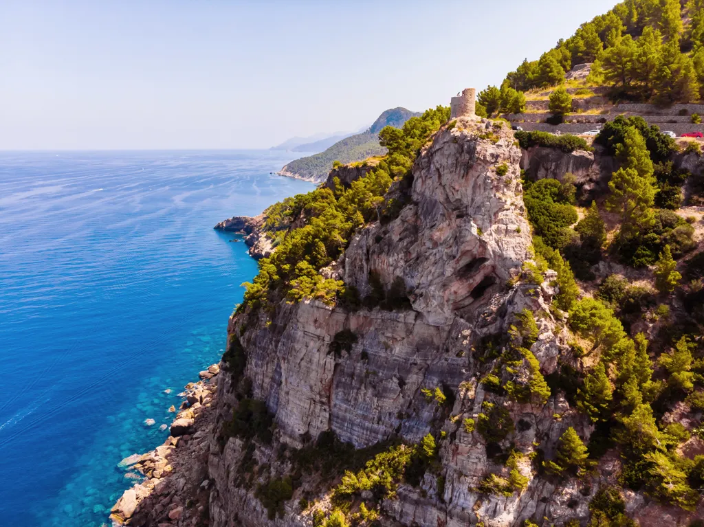 Beautiful landscape of Balearic Islands wine region