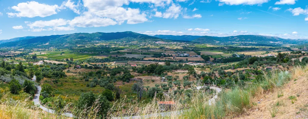 Beautiful landscape of Beiras wine region