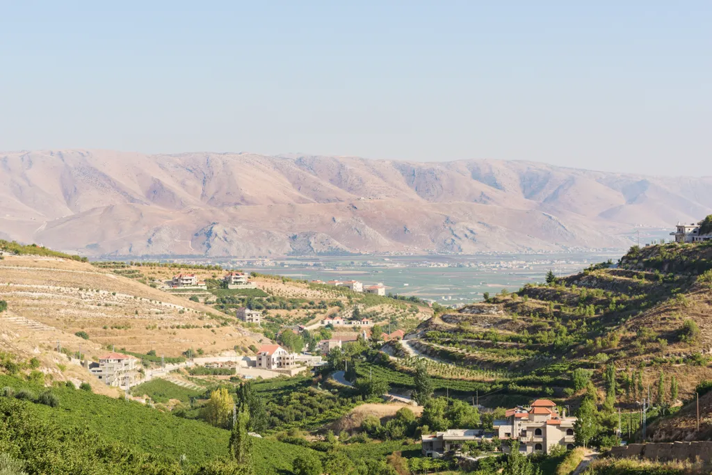 Beautiful landscape of Bekaa Valley wine region