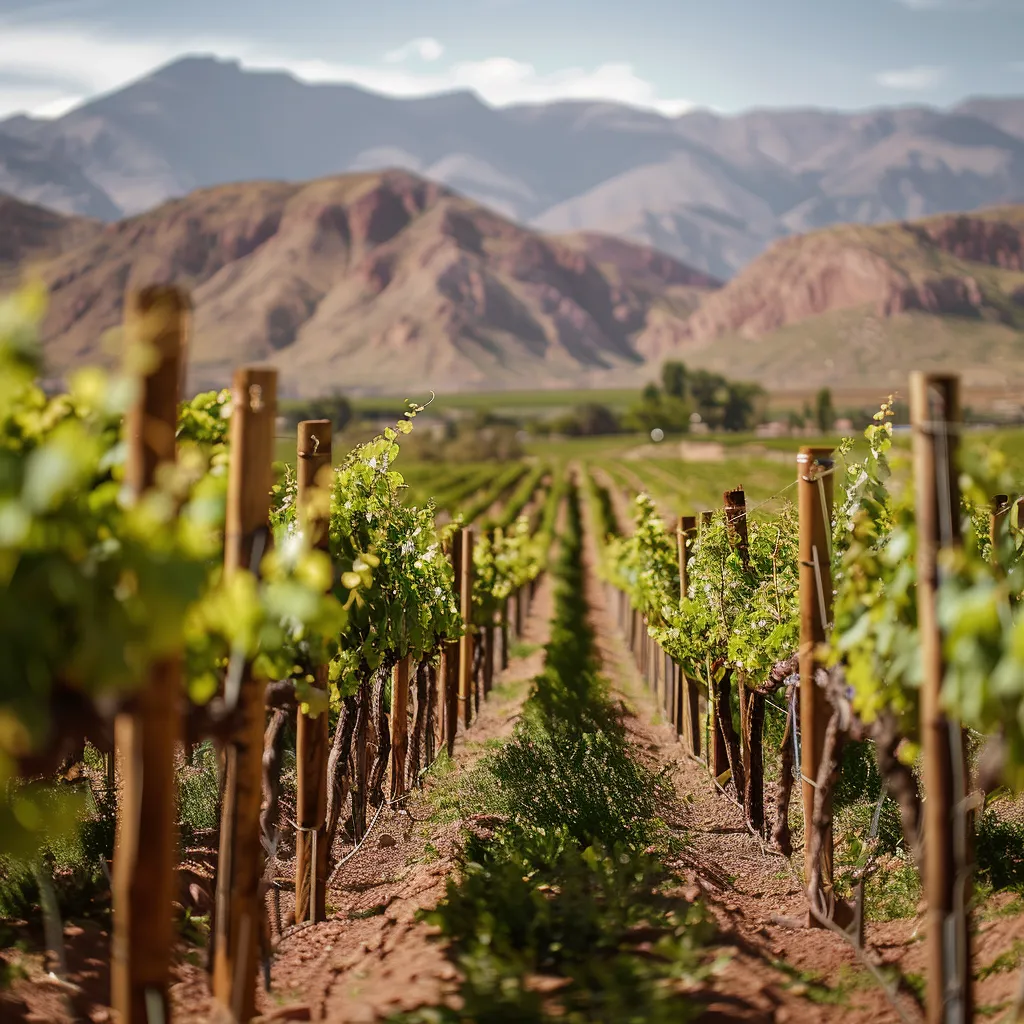 Beautiful landscape of Cafayate wine region