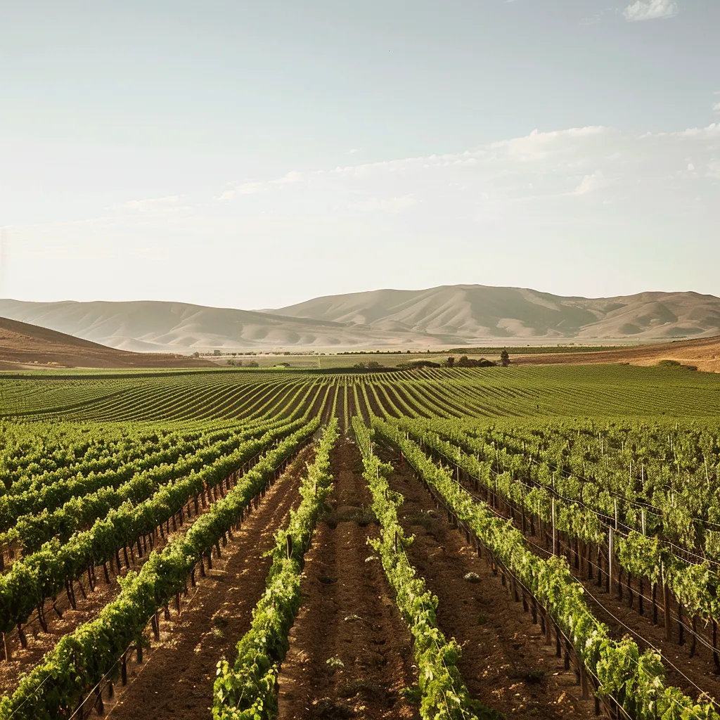 Beautiful landscape of Casablanca Valley wine region