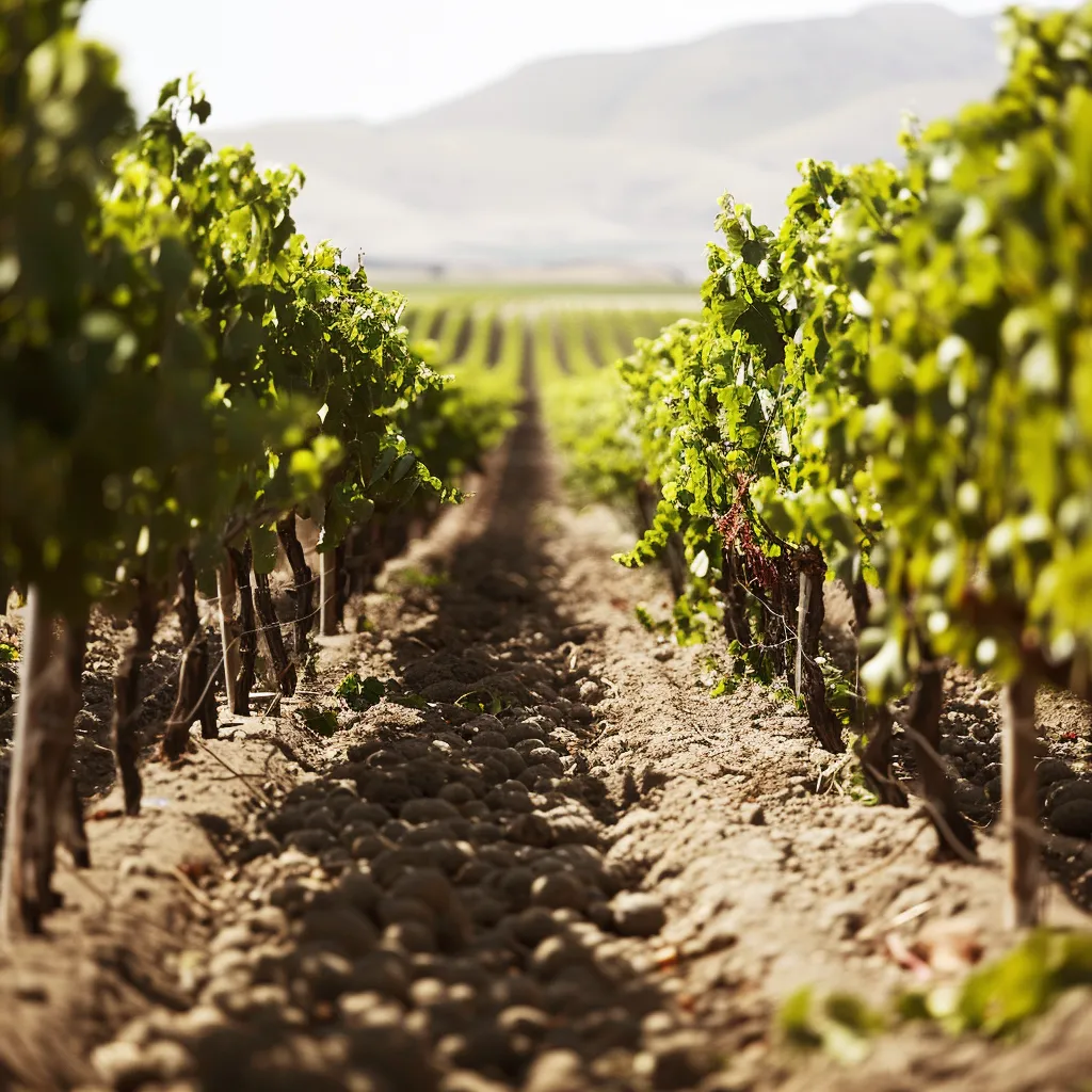 Beautiful landscape of Central Valley wine region