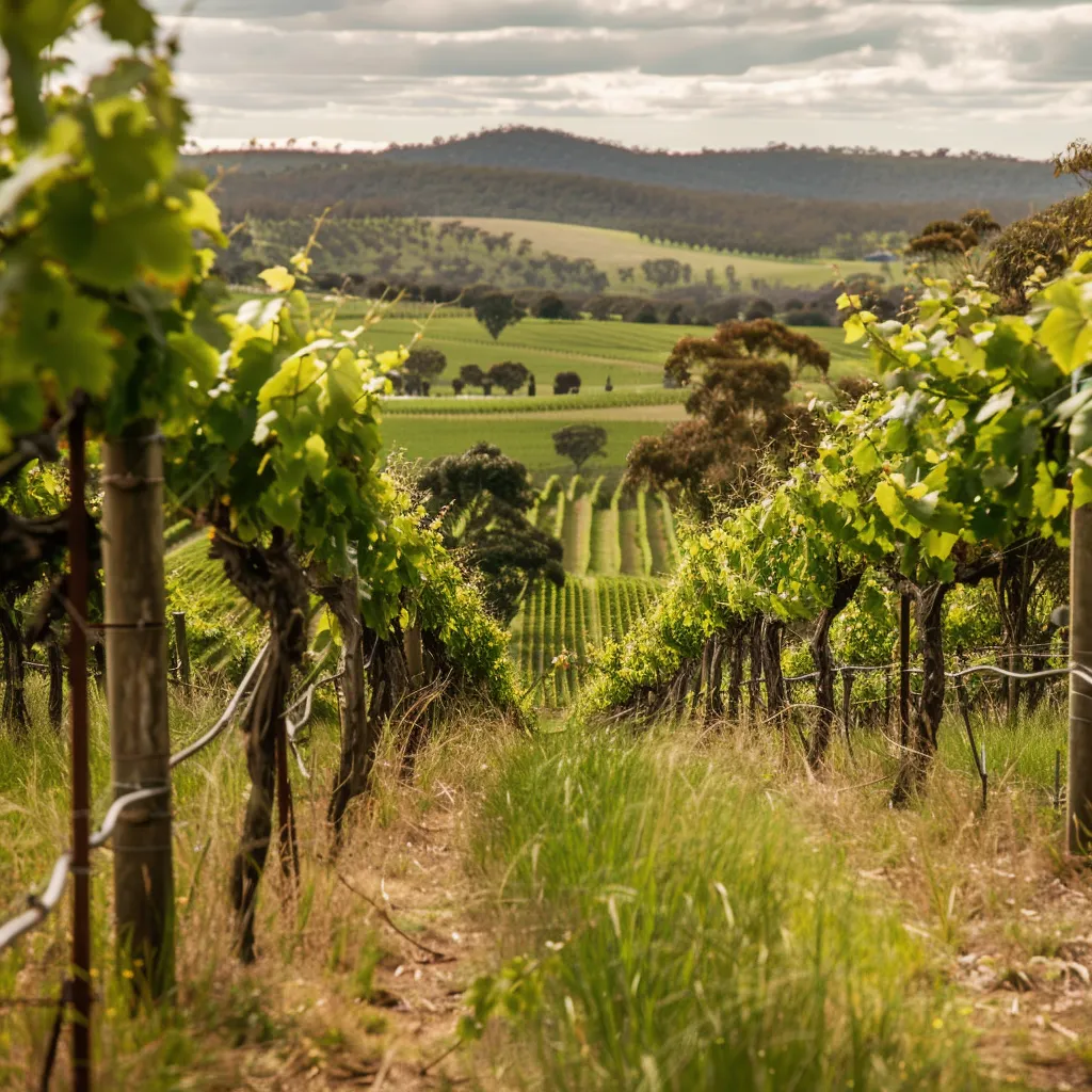 Beautiful landscape of Eden Valley wine region