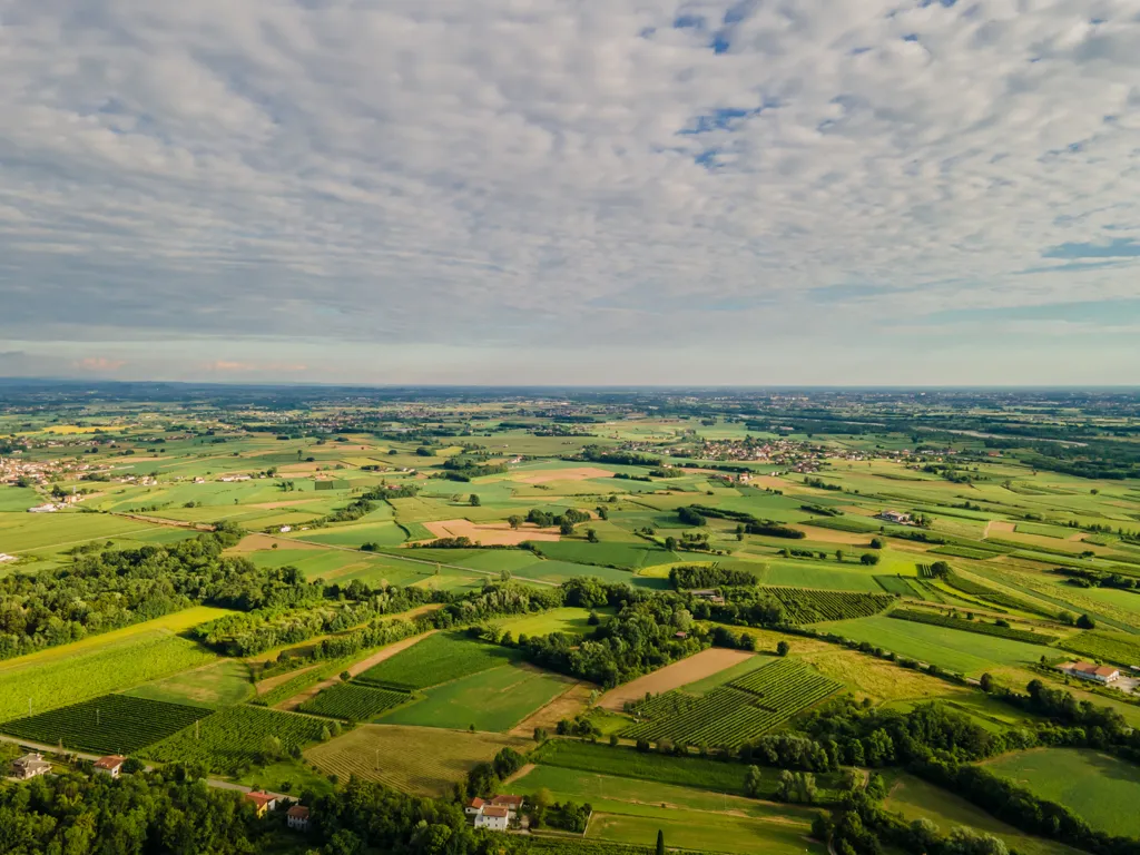 Beautiful landscape of Friuli-Venezia Giulia wine region