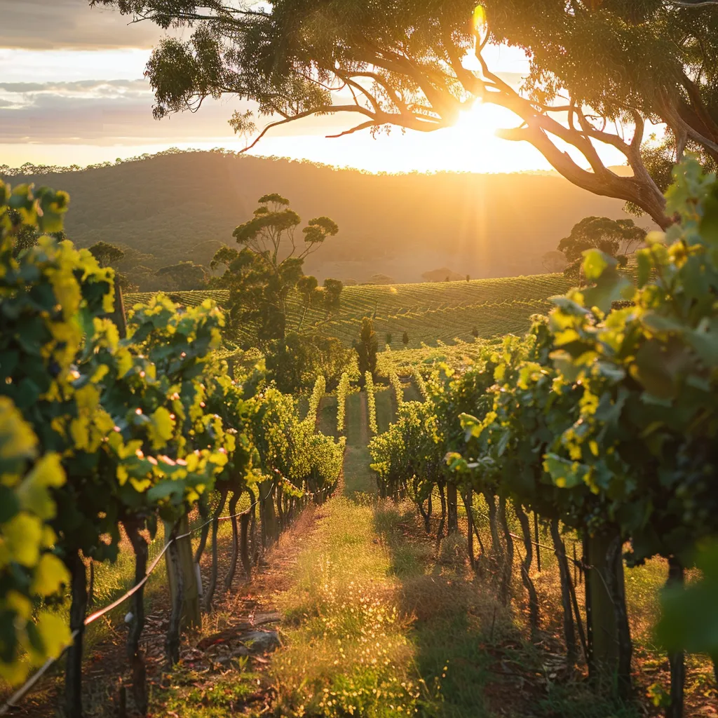 Beautiful landscape of Great Southern wine region