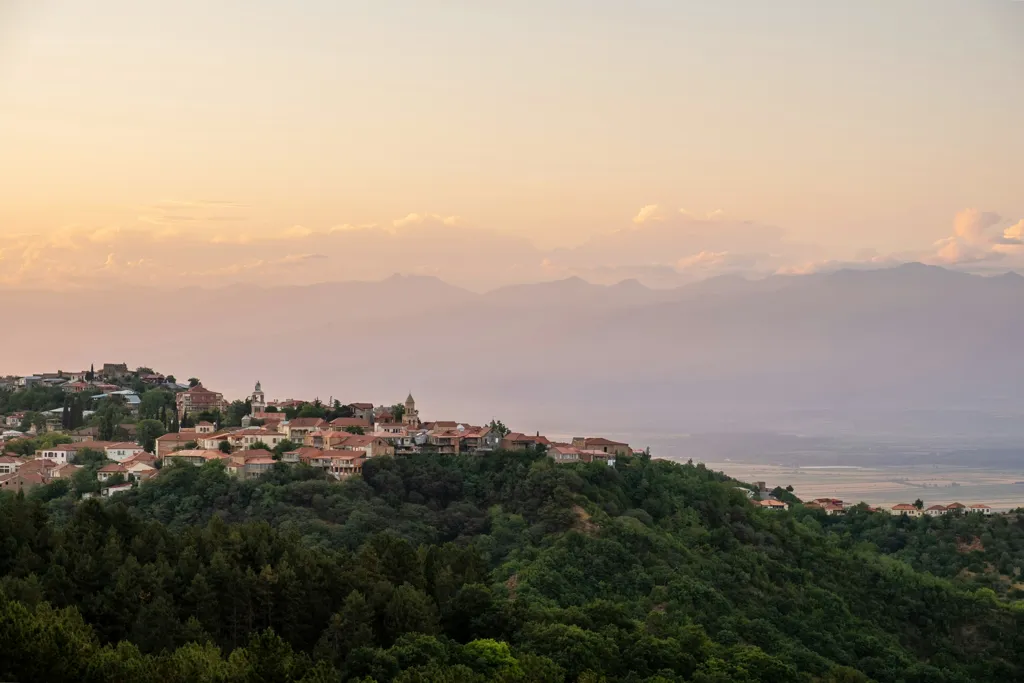 Beautiful landscape of Kakheti wine region