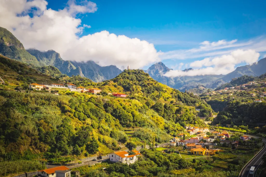 Beautiful landscape of Madeira wine region