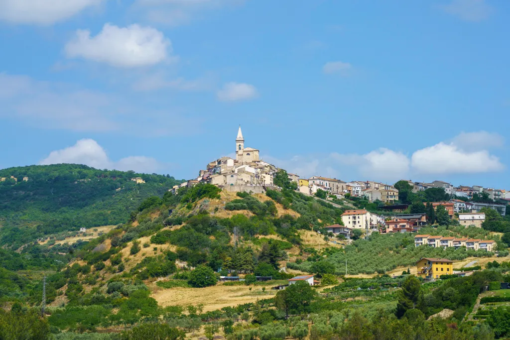 Beautiful landscape of Molise wine region