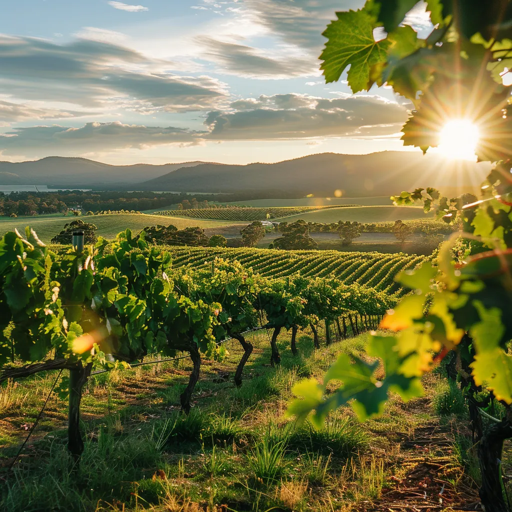 Beautiful landscape of Niederosterreich wine region