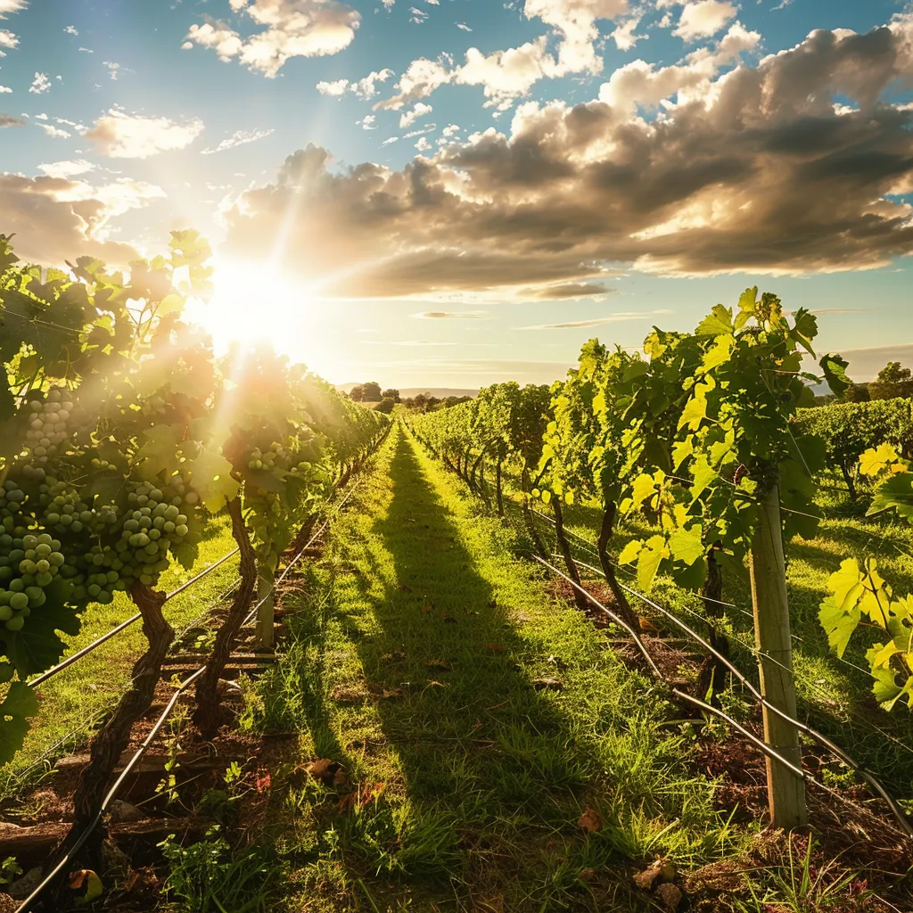 Beautiful landscape of Queensland wine region