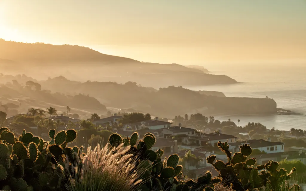 Beautiful landscape of South Coast California wine region