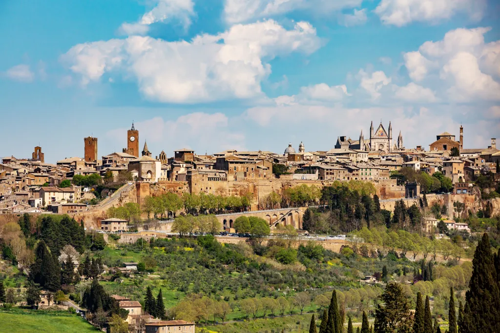 Beautiful landscape of Umbria wine region